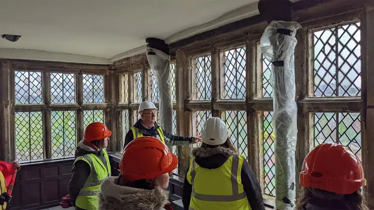 Site visit to the grade I listed Astley Hall  with conservation specialist Geoff Maybank