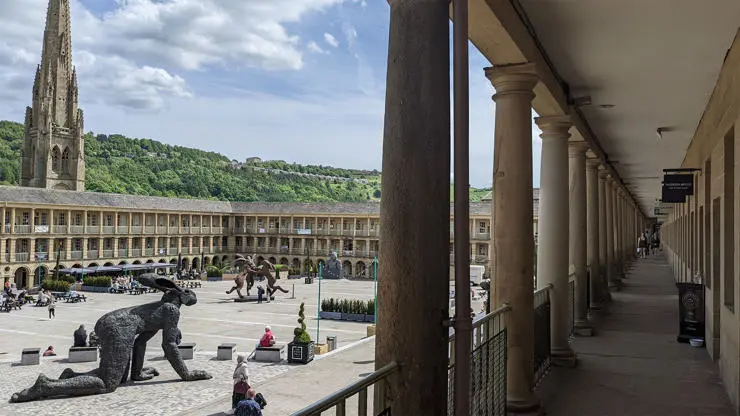 Students attended the Heritage in High Street Regeneration conference at the magnificent Piece Hall, Halifax