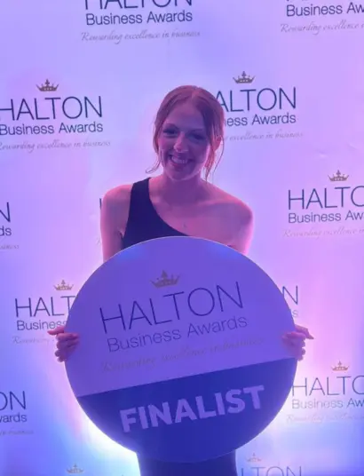 Katie Marsden at the Halton Business Awards