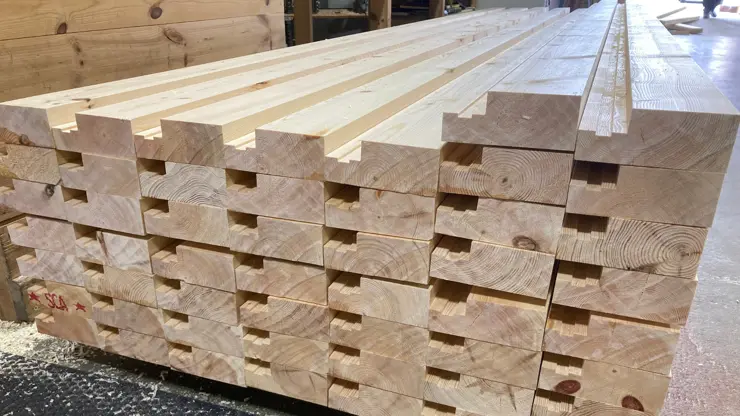 Blocks of timber from Mike England Timber Co
