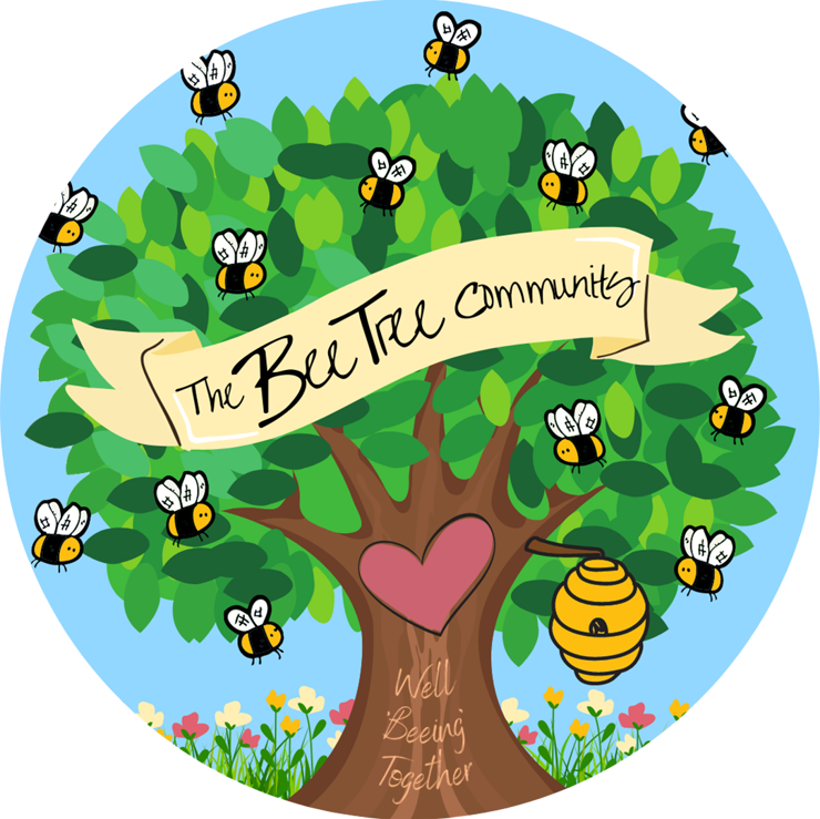 Bee Tree Community logo - Well 'Beeing' Together