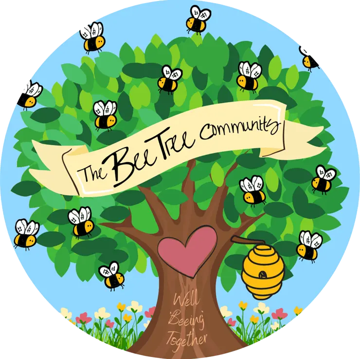 Bee Tree Community logo - Well 'Beeing' Together