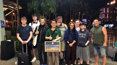 Group photo from Taiwan study trip