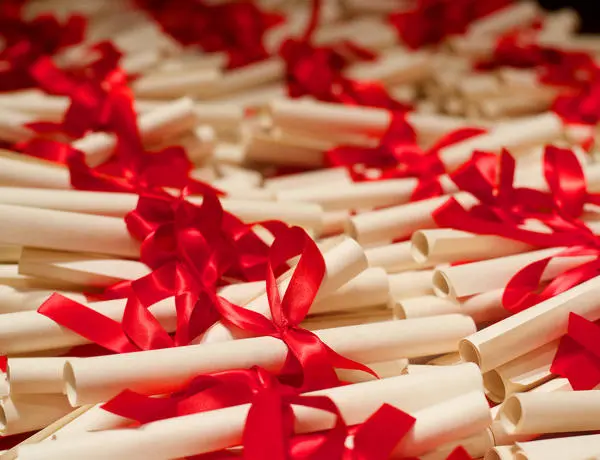 Scrolls with red ribbons