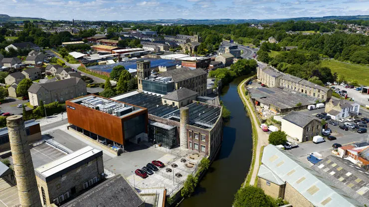 A birds-eye view of Victoria Mill.