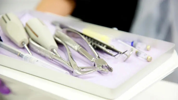 Close up of dentistry equipment