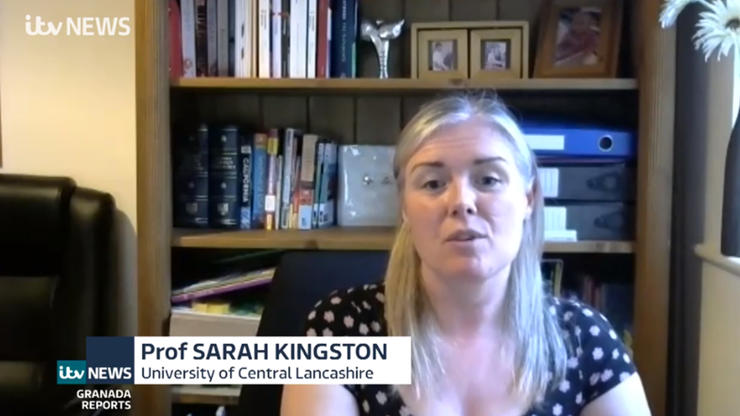 Professor of Criminal Justice and Policing, Sarah Kingston recently appeared on ITV News Granada Reports to discuss the rise in sex work on OnlyFans and the safety issues surrounding this. 
