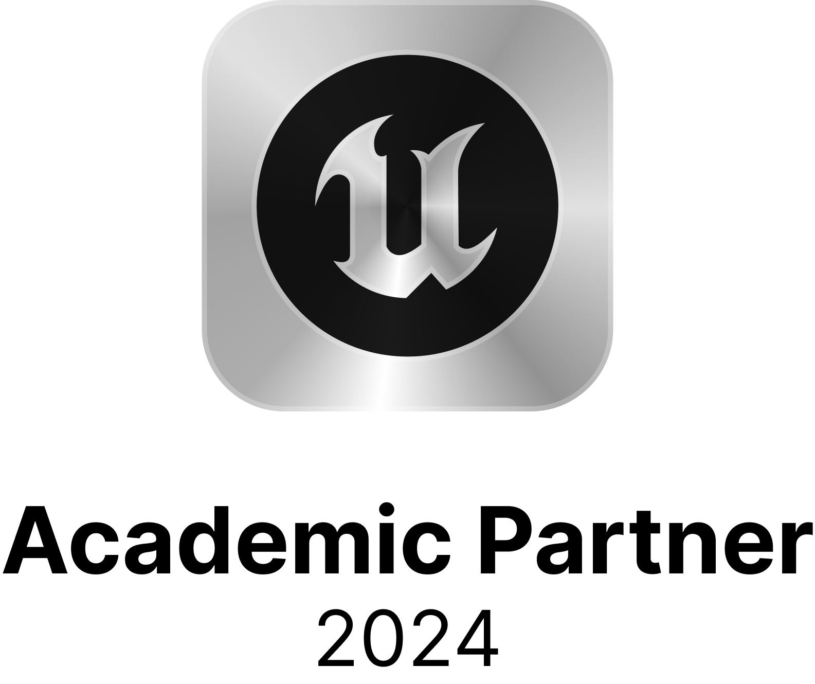 Image of the Unreal Academic Partner logo 2024