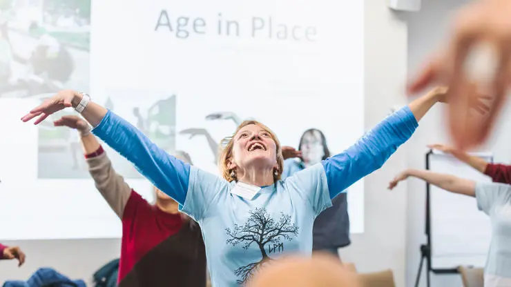 Dance and Parkinson's workshop by Helen Gould and UCLan Dance