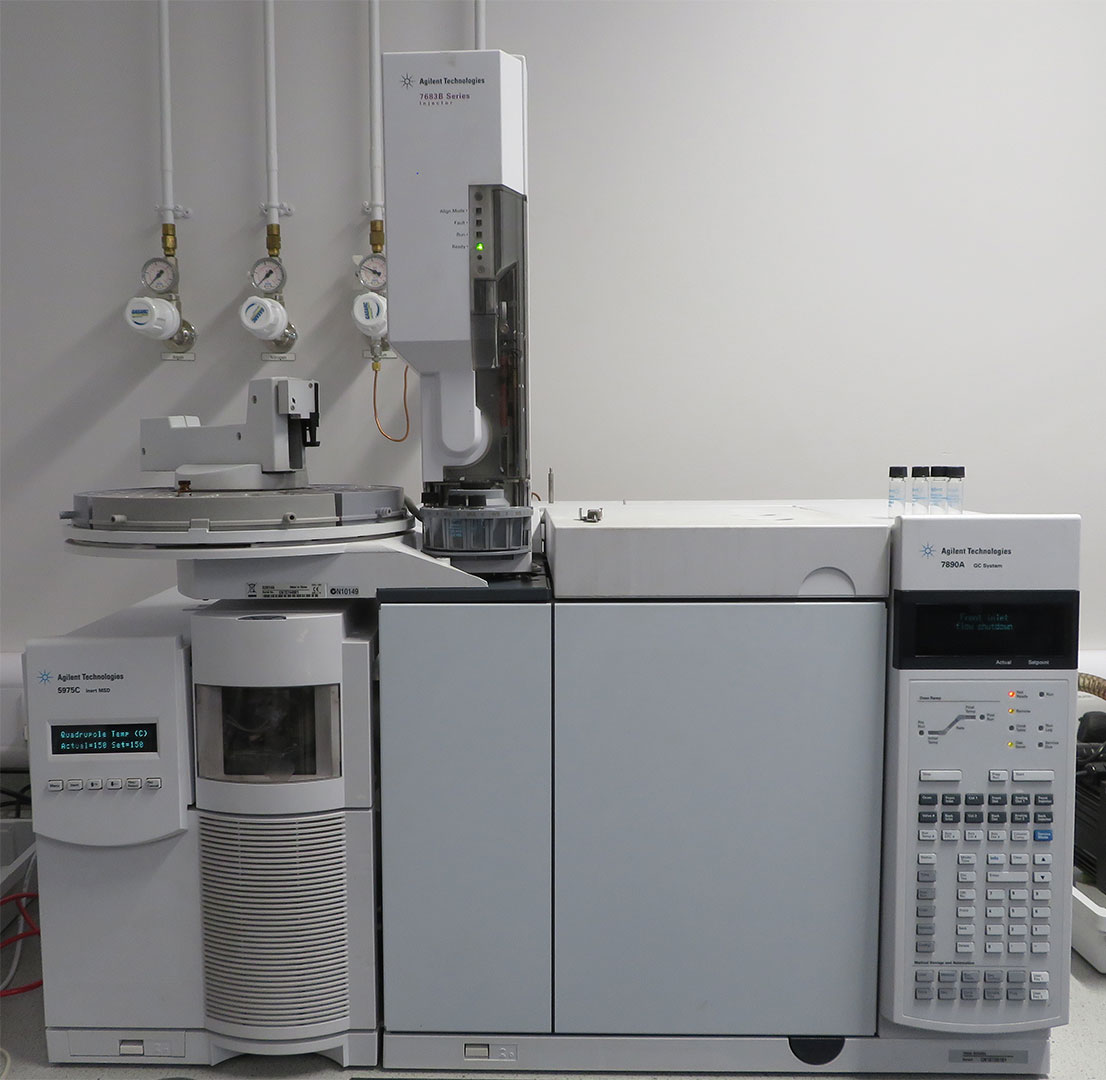Picture of equipment: gas chromatography tandem mass spectrometry GCMS