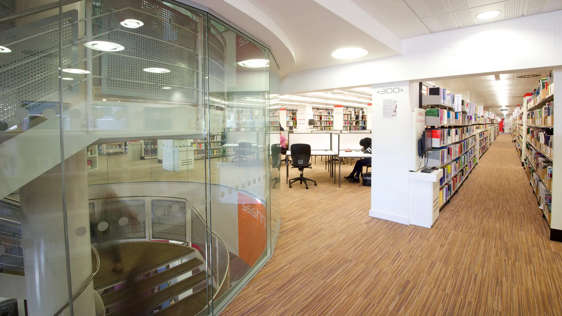 First floor of UCLan Library
