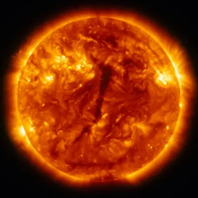 Image of the sun taken from the University astronomy lab