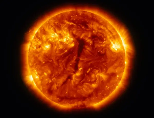 Image of the sun taken from the University astronomy lab