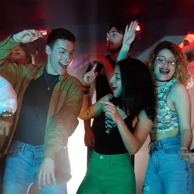 Students dancing in Preston nightclub