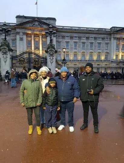 Makhubalo Ndaba and his family