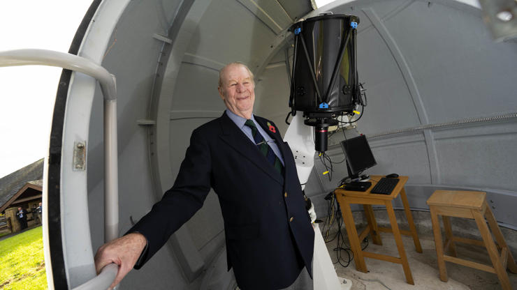 Patrick Holden unveils the new Isabella Holden Telescope
