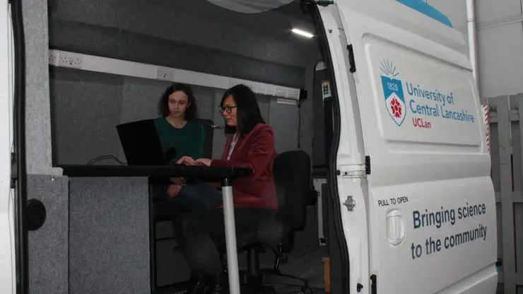 Take a look inside the Mobile Research Unit van.