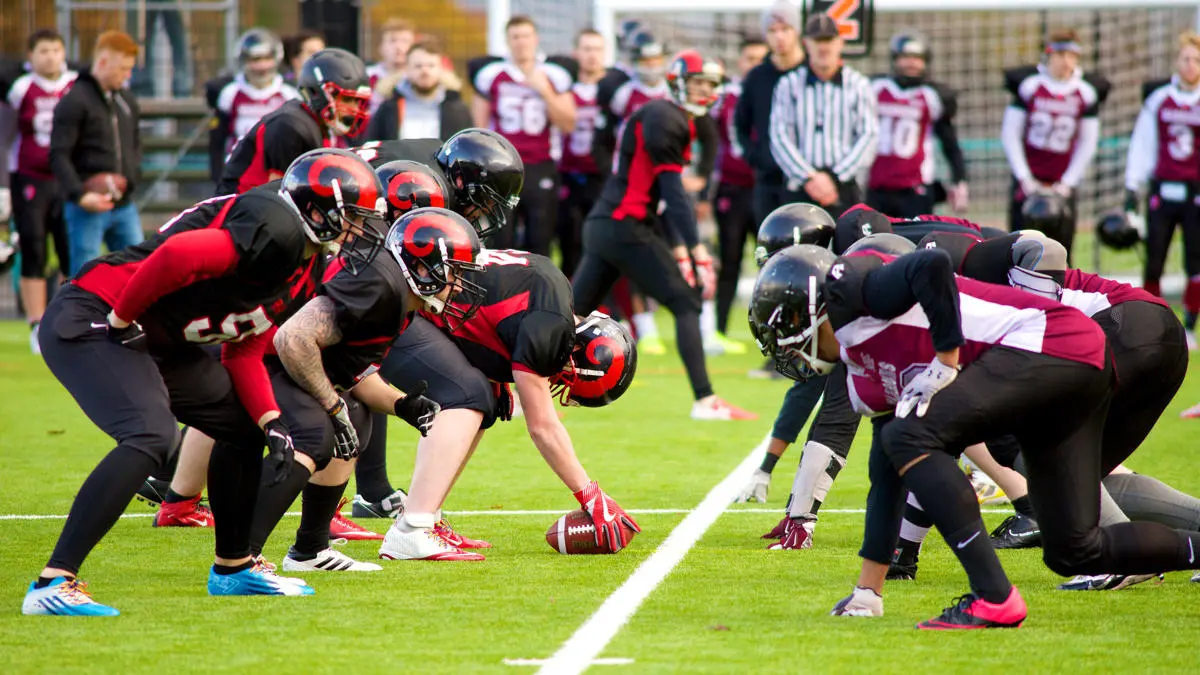 American football at the UCLan Sports Arena