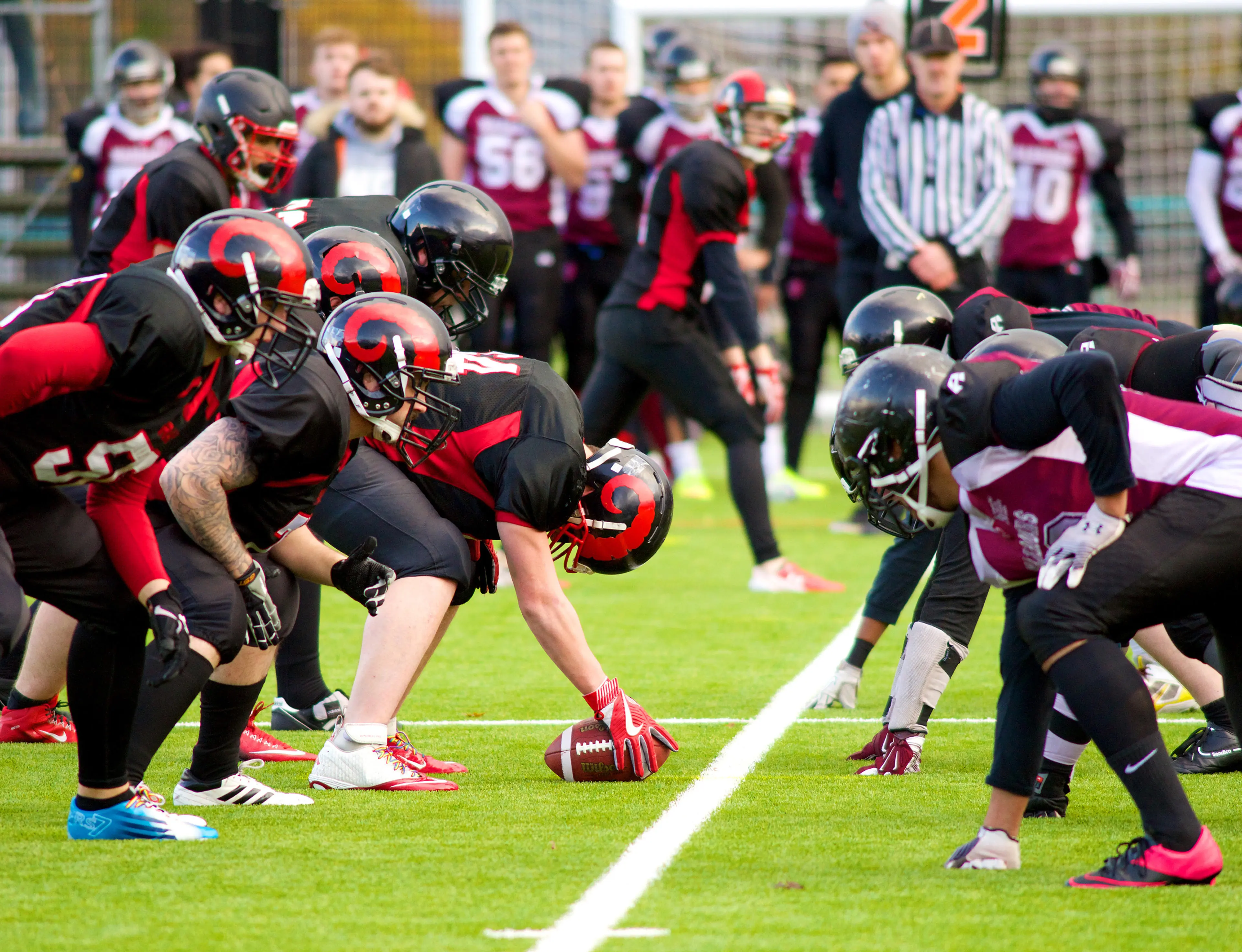 American football at the UCLan Sports Arena