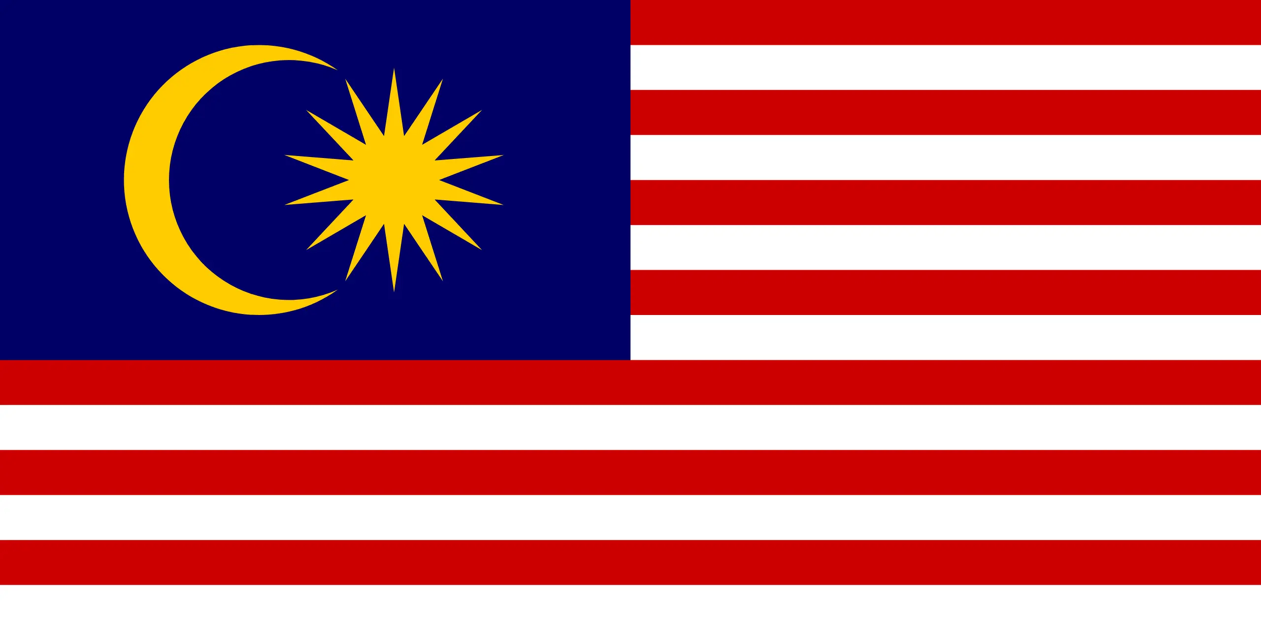 National flag of Malaysia.