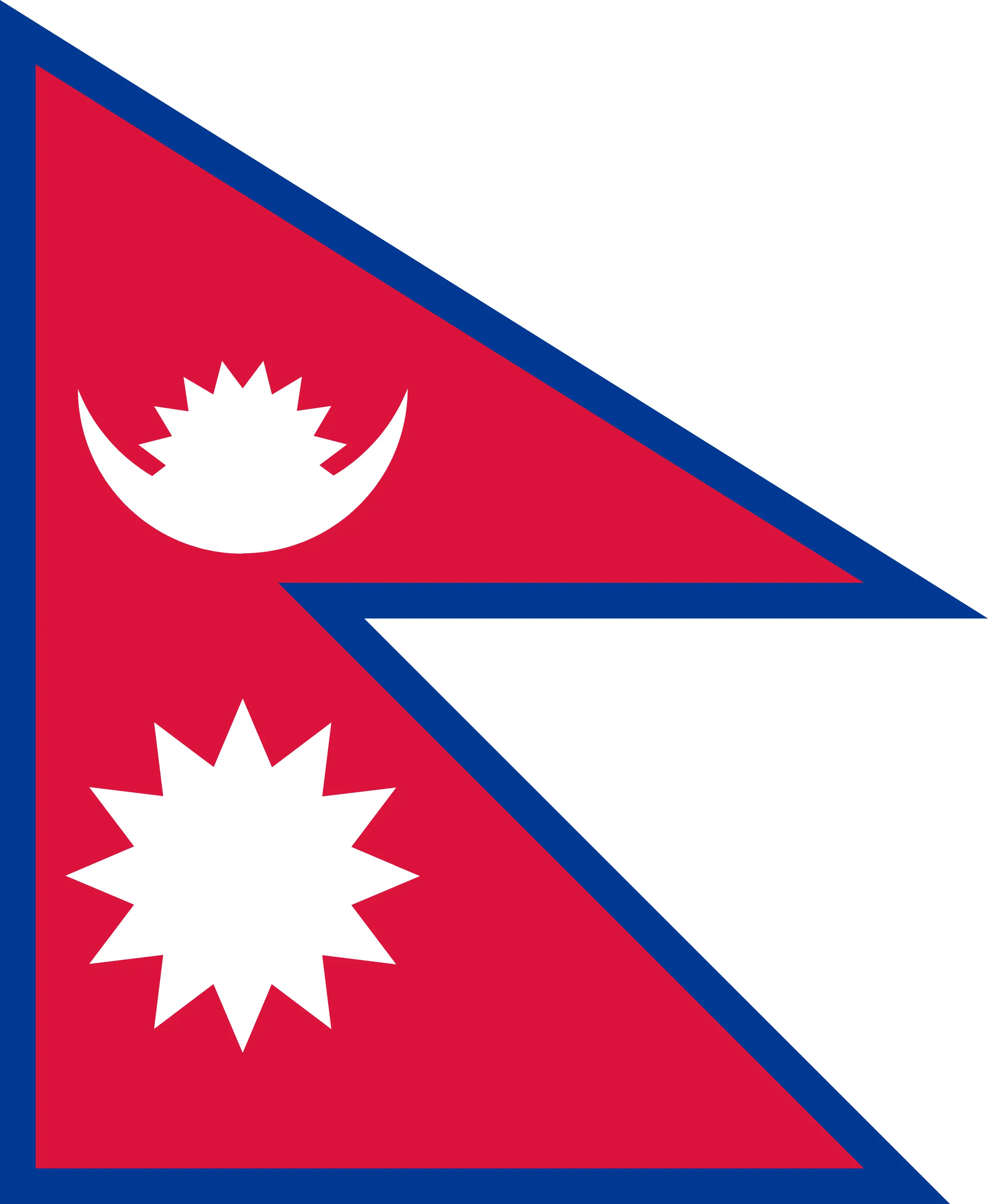 National flag of Nepal.