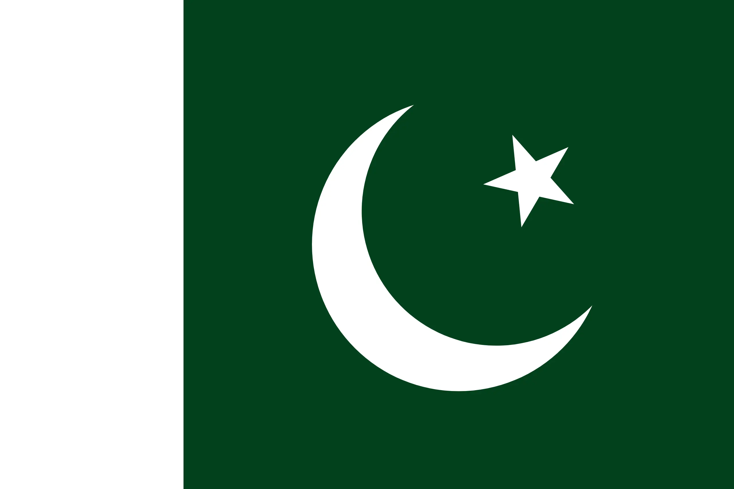 National flag of Pakistan.