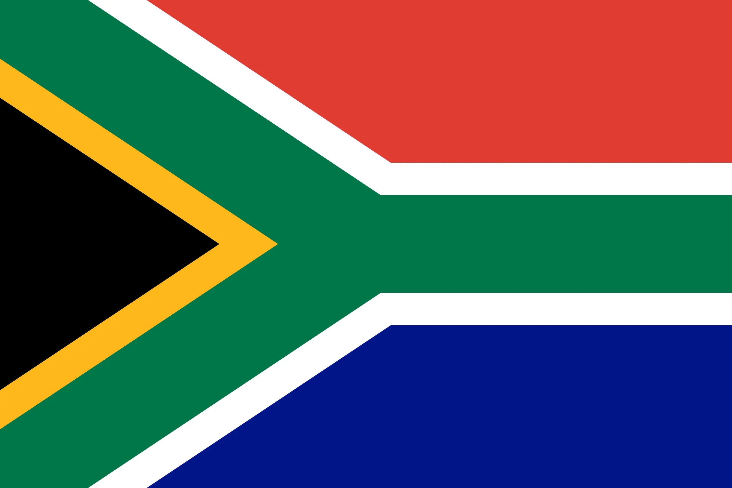 National flag of South Africa.