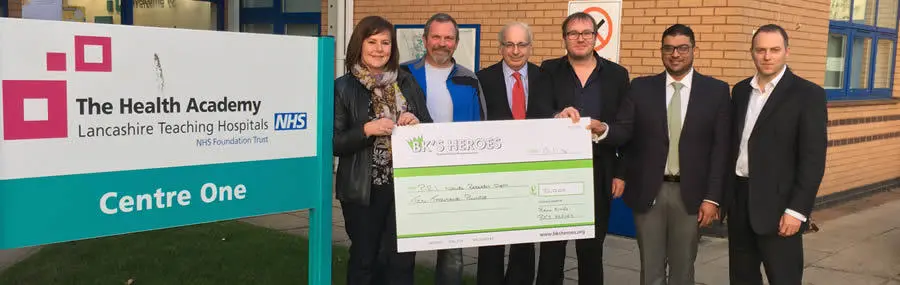 BK’s Heroes has given £10,000 to the department of neurosurgery at the Royal Preston Hospital
