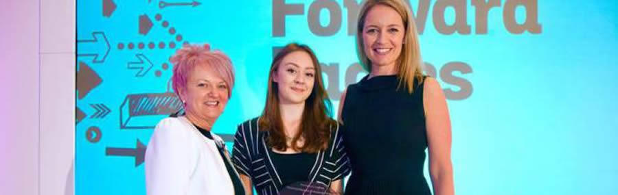 Josie Linsel, former Students’ Union President, who has won the Rising Star award at the Forward Ladies Women in Business Awards 2016.