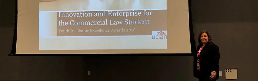 UCLan law lecturer Stephanie Jones giving her presentation at the International Conference