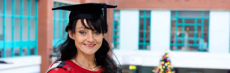 Mum-of-one Jo Schumacher who is dreaming of a career as a US attorney after graduating from UCLan