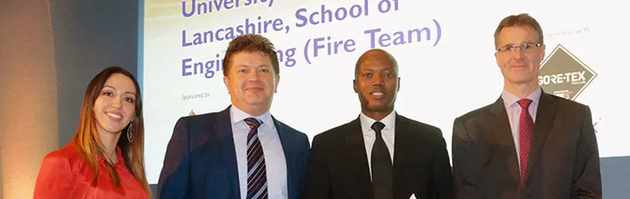UCLan Fire Engineering team scoops International Best Practice Award