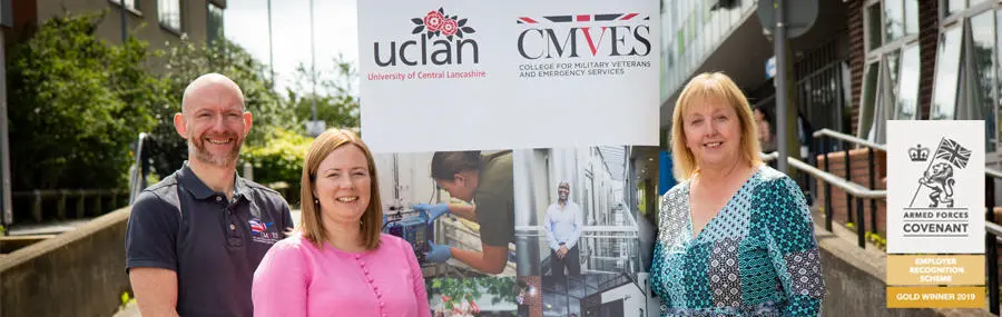 UCLan’s CMVES team from l-r: Stuart Kilmartin, Jenny Stone and Dr Celia Hynes.