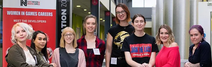 The guest speakers at UCLan’s first Women in Games Careers event