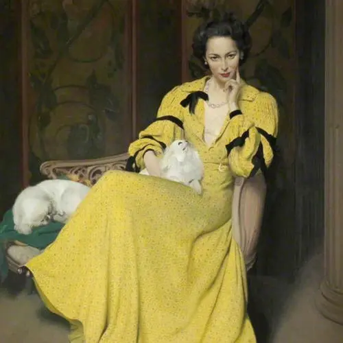 Pauline in the Yellow Dress by Sir James Gunn