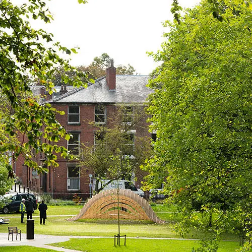 The large pavilion situated in Winckley Square