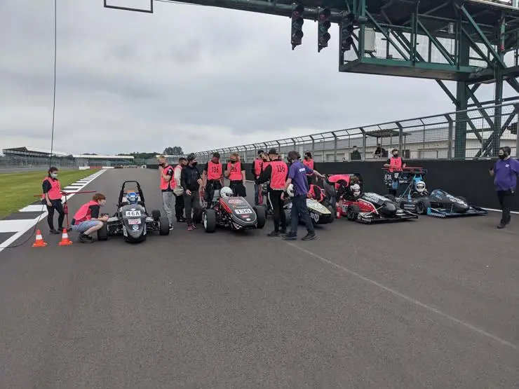 UCLan students at the Formula Student race