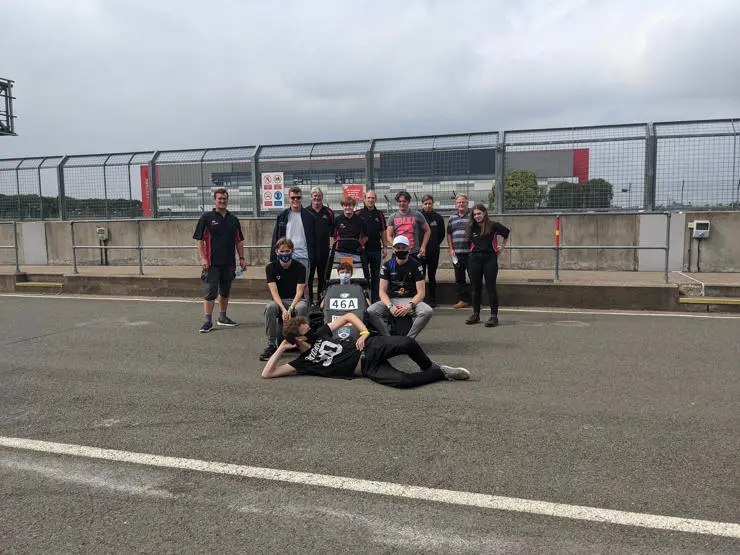 UCLan students at the Formula Student race