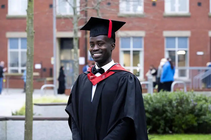 Sami Hary at his UCLan graduation ceremony