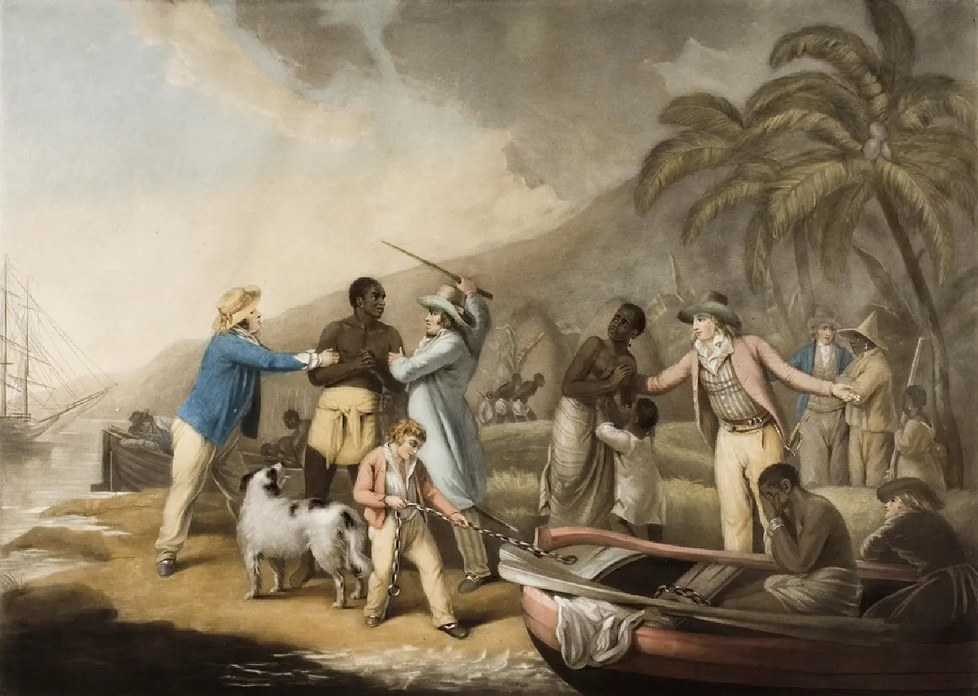 John Raphael Smith (1752-1812) The Slave Trade. Courtesy - The Whitworth, The University of Manchester