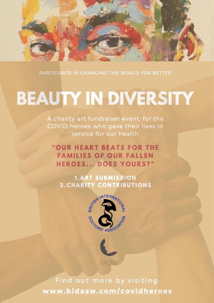 Poster explaining the Beauty in Diversity competition