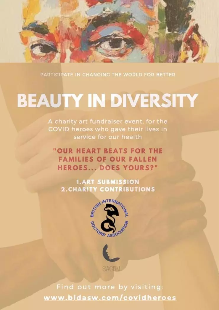 Poster explaining the Beauty in Diversity competition