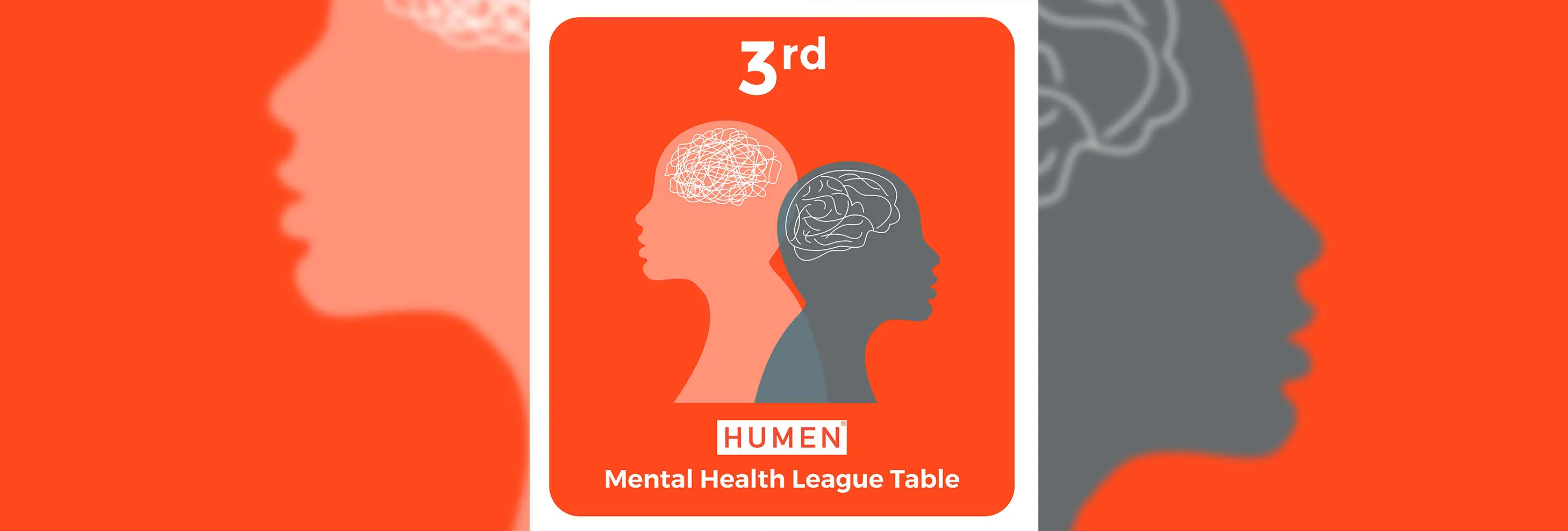 HUMEN Mental Health League Table third place icon