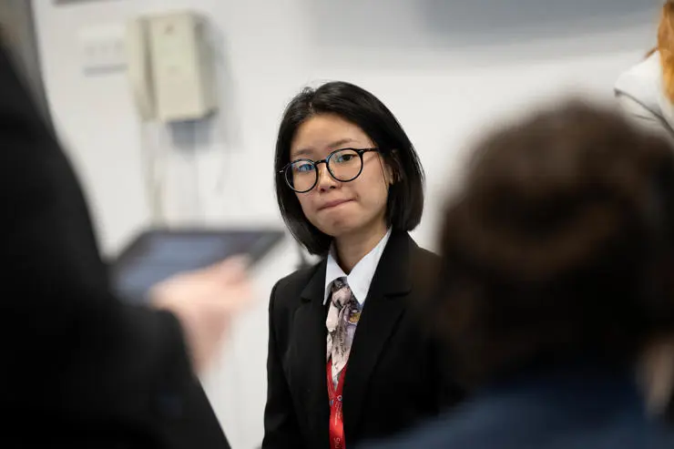 Woori Cho, the student leader of the UCLan Model United Nations Society.