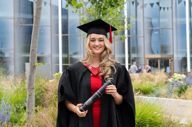 Megan Pearson who has graduated with a degree in software engineering