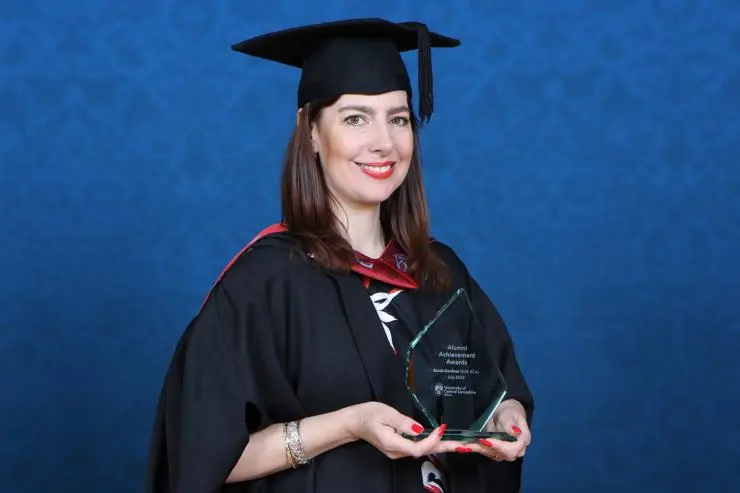 Sarah Gardner BEM, BA (Hons) Management graduate and UCLan Alumni Achievement Award recipient 