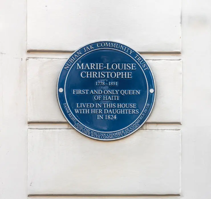 Marie-Louise Christophe's blue plaque