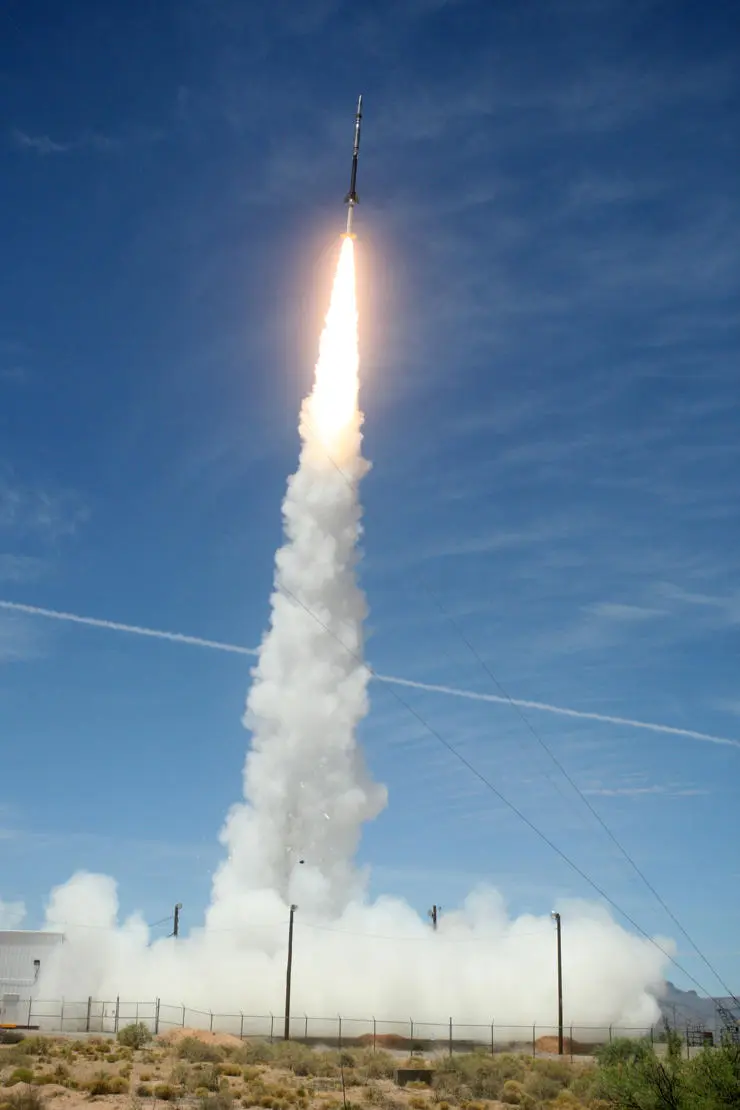 Example picture of a NASA sounding rocket launch from White Sands, New Mexico. Credit: NASA