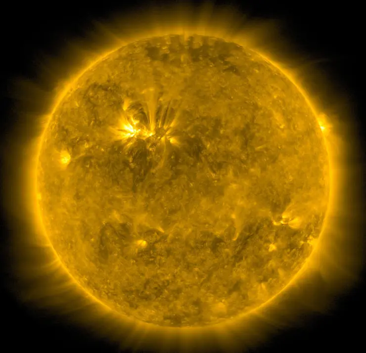 Example observation of the Sun in extreme ultraviolet light from NASA’s Solar Dynamic Observatory. Courtesy of NASA/SDO and the AIA science team.